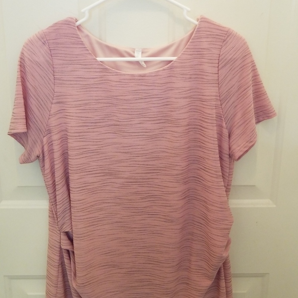 PinkBlush Pink Rose Gold maternity dress